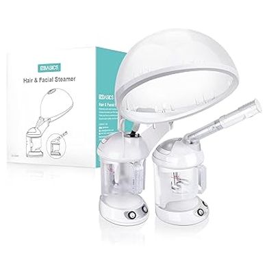 EZBASICS 2-in-1 Hair & Facial Steamer with Extendable Arm
