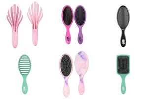 Wet hair brushes