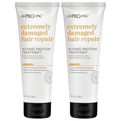 Hi-Pro-Pac Intense Protein Hair Mask (2-pack): Repairs & Prevents Damage
