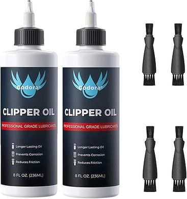 Godora Premium Clipper Oil (2-pack): Odorless, Anti-Rust, for Hair Trimmers
