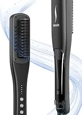 Hair Straightener Brush,Venxis Straightening Comb with Steam, 3 Temp Settings & 20s Fast Heating, 120 Voltage&30-Minute Auto Shut-Off, Steam Design for Hair Treatment