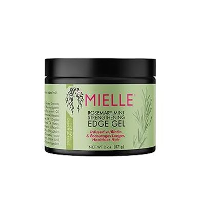 Mielle Rosemary Mint Edge Gel: Biotin & Oils for Hair Growth
