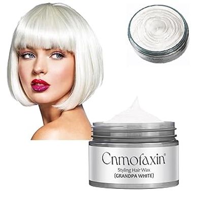 White Hair Wax: Temporary Color for Halloween & Parties
