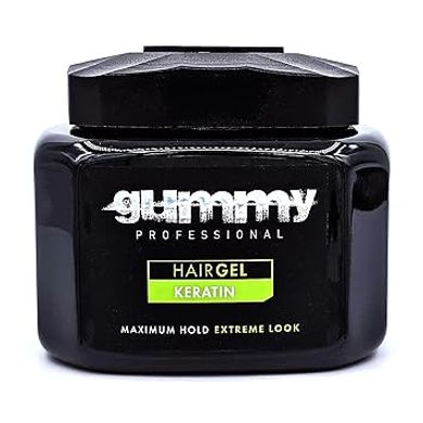 Gummy Keratin Hair Gel: Maximum Hold, Extreme Look (Alcohol-Free, 700ml)
