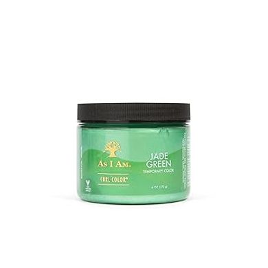 As I Am Curl Color - Jade Green - 6 ounce - Color & Curling Gel - Temporary Color - Medium Hold - Vegan & Cruelty Free