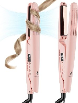 MiroPure 2-in-1 Styler: Titanium Curling Iron & Straightener