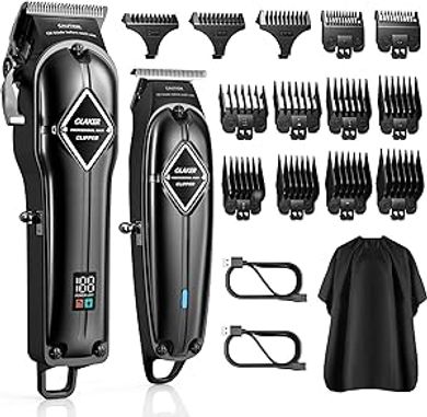 GLAKER Professional Cordless Hair & Beard Trimmer Kit
