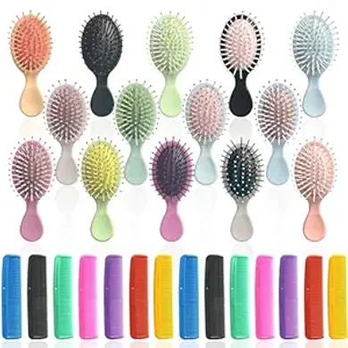 Mini Hair Brush & Comb Set (28 pieces, travel-sized)