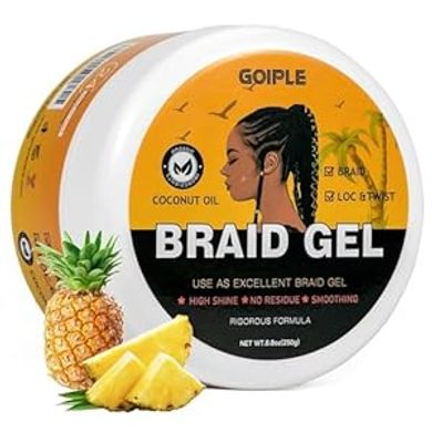 Strong Hold Braiding Gel: Tames Frizz, Adds Shine, Easy Control
