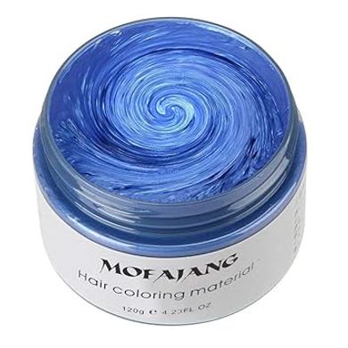 Washable Blue Hair Styling Cream: Temporary Color & Cosplay
