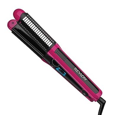 REVLON Perfect Match Flat Iron Straightens, Creates Curls and Waves | Hair Straightener with Ceramic Plates Reduce Damage and Restore Natural Moisture and Shine