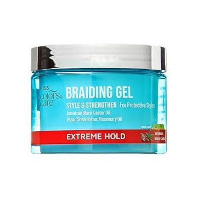 KISS Braid Gel: Extreme Hold, Nourishing Shine, All Hair Types
