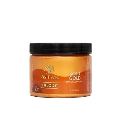 As I Am Bold Gold Curling Gel: Temporary, Vegan Color
