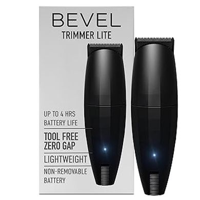 Bevel Travel Trimmer: Cordless, Zero-Gap, 4-Hour Battery
