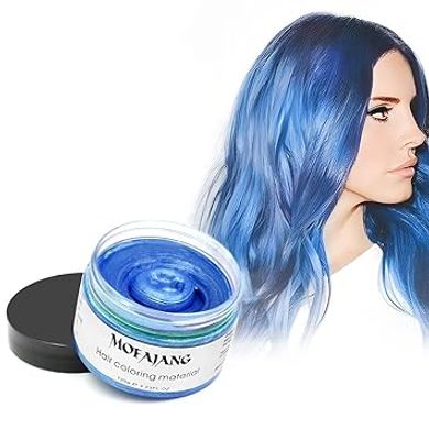 SOVONCARE Blue Temporary Hair Dye Wax for Cosplay & Dates
