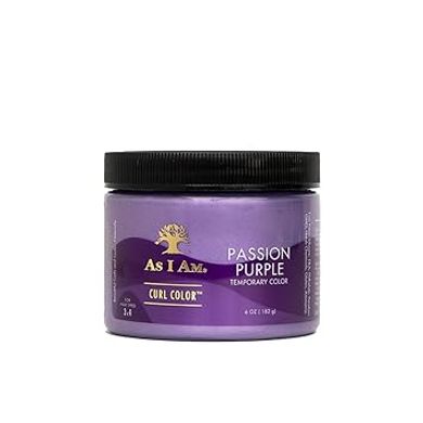 As I Am Passion Purple Curling Gel: Temporary, Vegan Color
