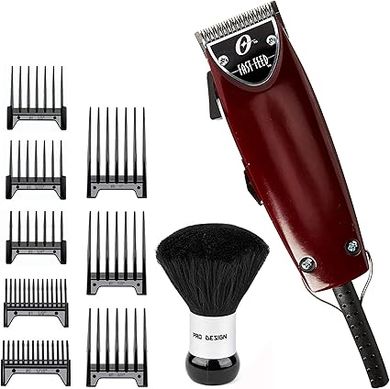 Oster Fast Feed Clipper: Adjustable Pivot Motor, 8-Comb Set & Duster
