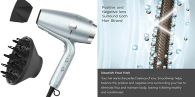 Infinitipro by Conair SmoothWrap Dryer: Plasma Ceramic Technology for frizz-free volume.