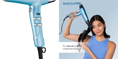 BabylissPRO Nano Titanium Ionic Dryer: 1875W Professional, Fast-Drying, Anti-Frizz.