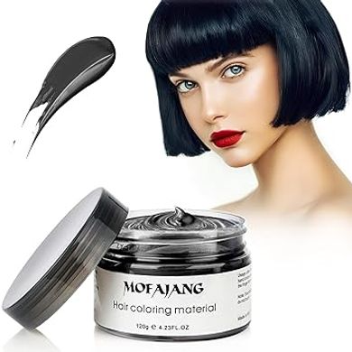 SOVONCARE Black Hair Wax: Natural Styling for Parties & Cosplay
