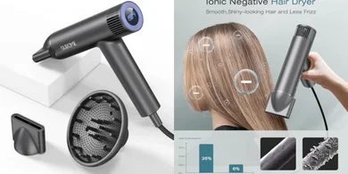 High-Velocity Ionic Hair Dryer: Professional Salon-Quality with Attachments
