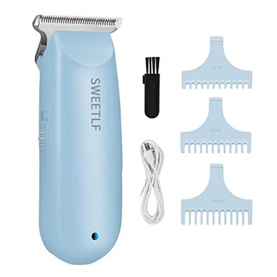 Blue SweetLF Cordless Hair Clipper Kit with 3 Combs
