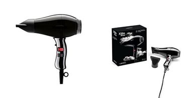 Elchim X-Lite Plus Hair Dryer: Lightweight, compact design with digital brushless motor and two concentrators.
