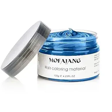 Blue Hair Styling Clay: Temporary Color for Cosplay & Parties
