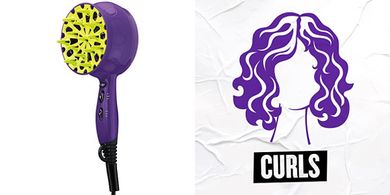 Bed Head Curls-in-Check Diffuser Dryer:  Enhanced curls, reduced frizz.
