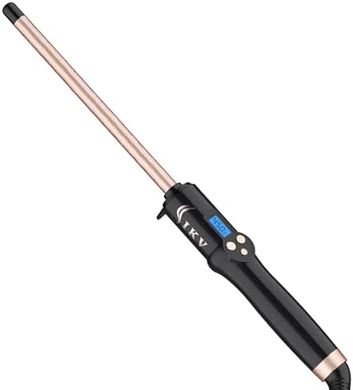 Tourmaline Ceramic Curling Wand: Adjustable Heat, Dual Voltage
