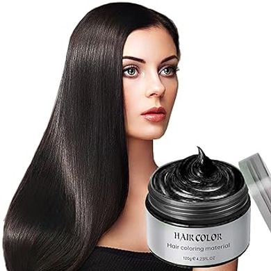 Black Temporary Hair Color Spray Wax for Cosplay & Parties (1 Pack)
